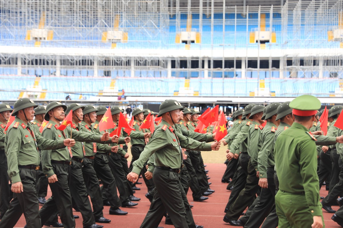 Lãnh đạo Mặt trận thành phố Hà Nội thăm, động viên các khối tham gia diễu hành tại sự kiện A80