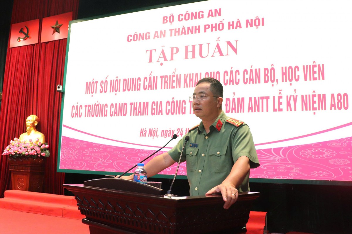 Hơn 1.700 cán bộ, học viên CAND được trang bị kỹ năng thực tiễn trước thềm Đại lễ kỷ niệm A80