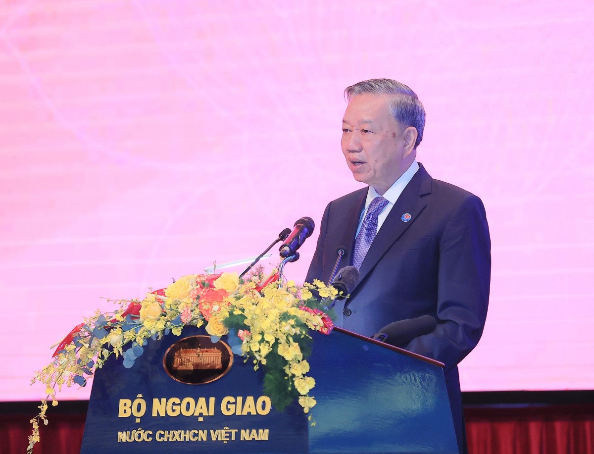 Tổng Bí thư Tô Lâm phát biểu tại lễ kỷ niệm 