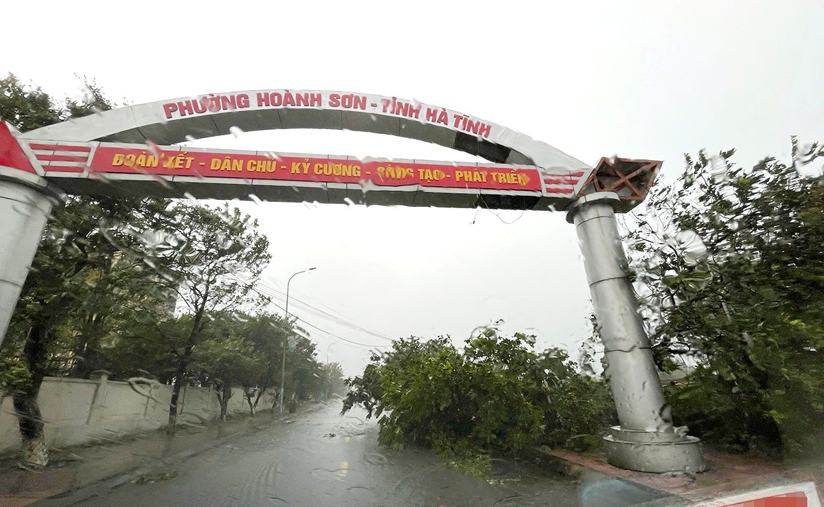 Mưa lớn, gió to, nhiều nơi ở Thanh Hóa - Nghệ An - Hà Tĩnh đã thiệt hại tài sản