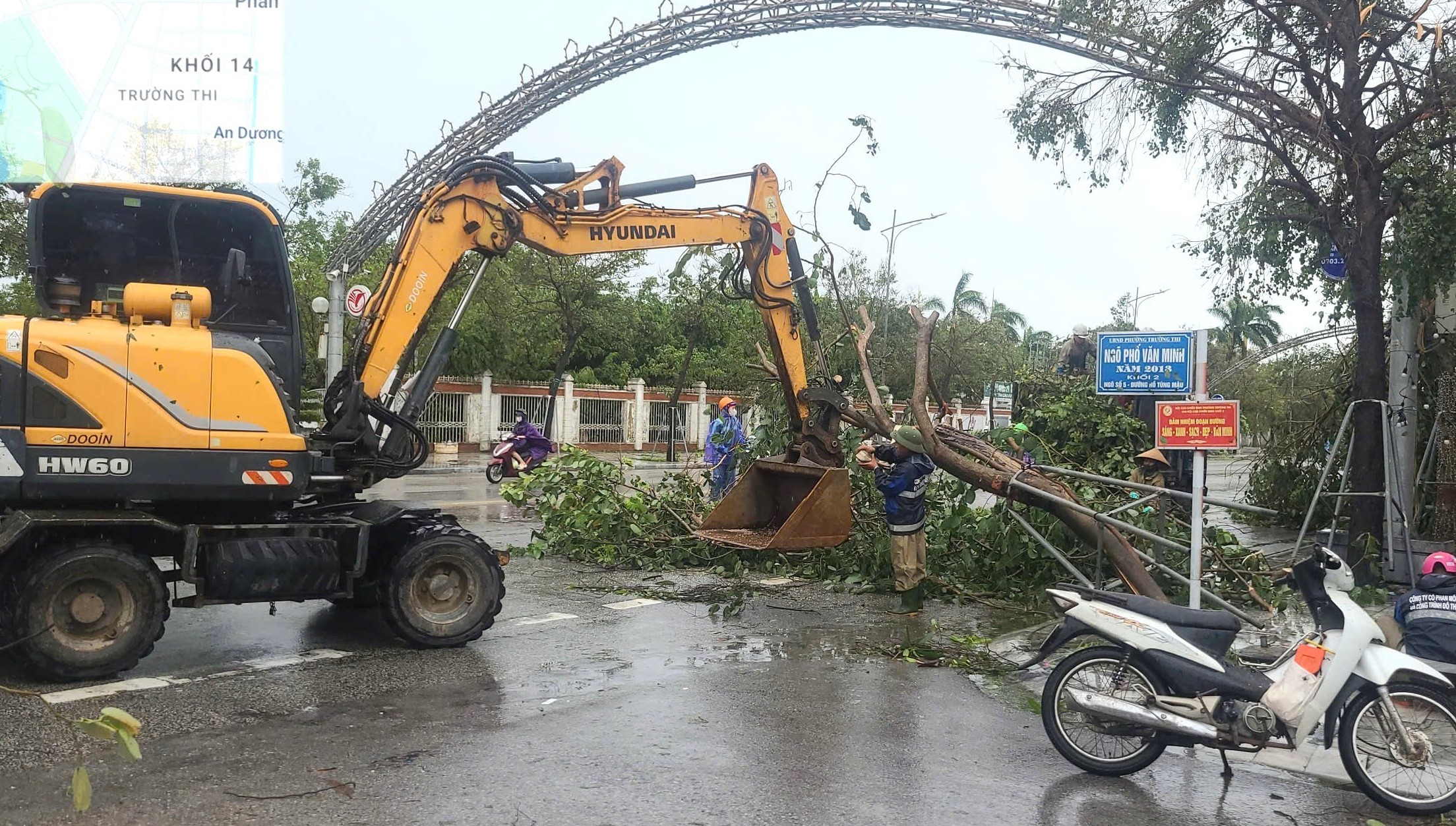 Nghệ An tập trung khắc phục hậu quả bão số 5