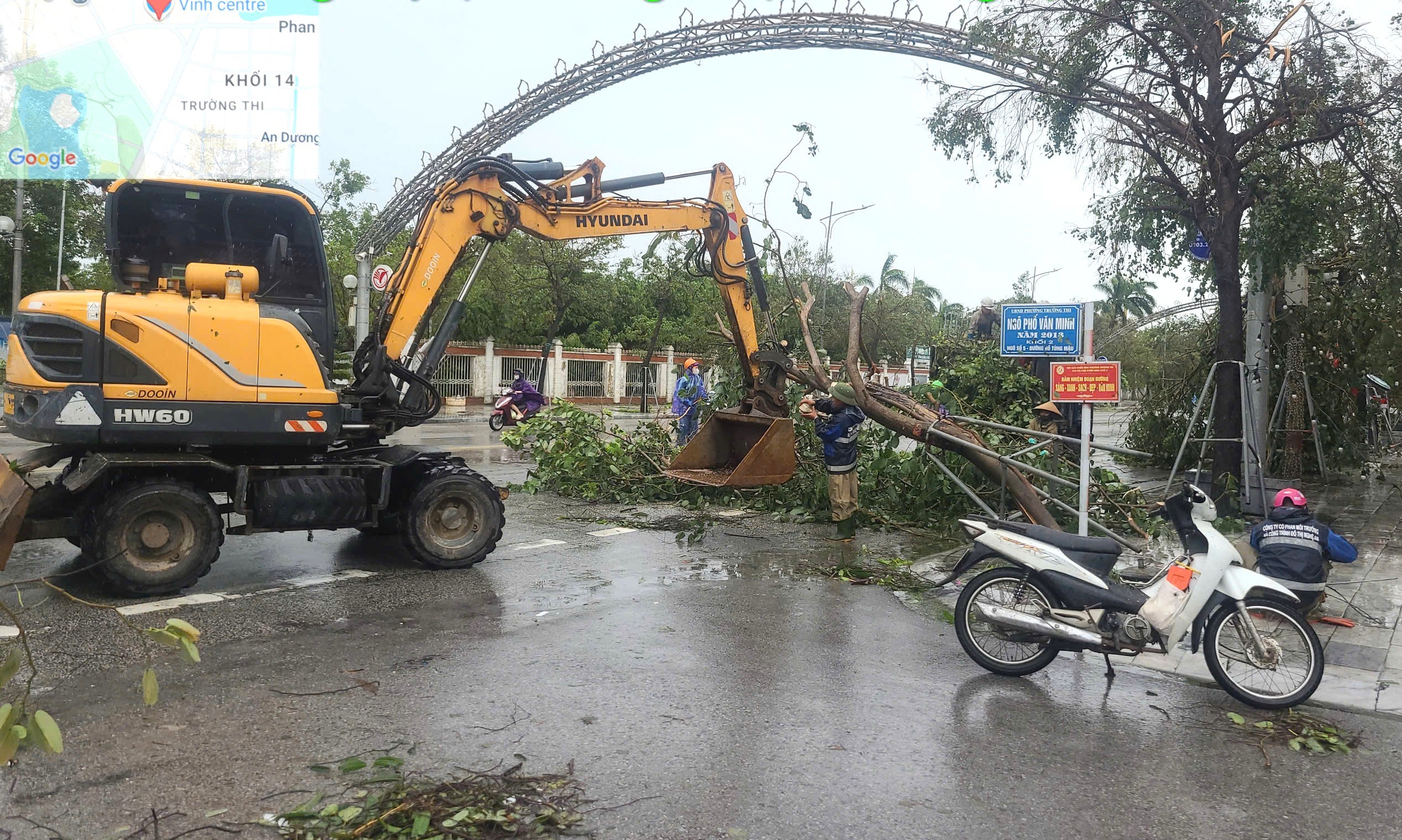 Nghệ An tập trung khắc phục hậu quả bão số 5