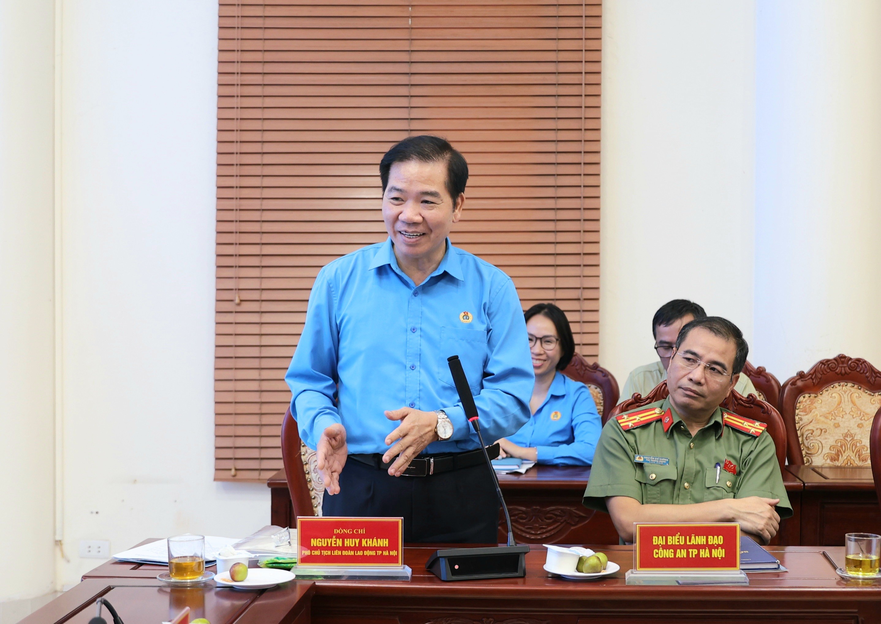 Tổng LĐLĐ Việt Nam khảo sát tình hình quan hệ lao động, công nhân và Công đoàn tại Hà Nội