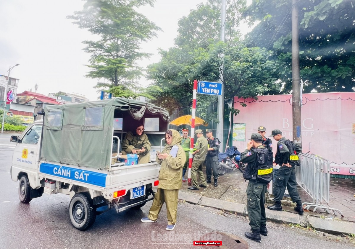 Lực lượng chức năng sẵn sàng đảm bảo an ninh, an toàn trước buổi Lễ sơ duyệt A80