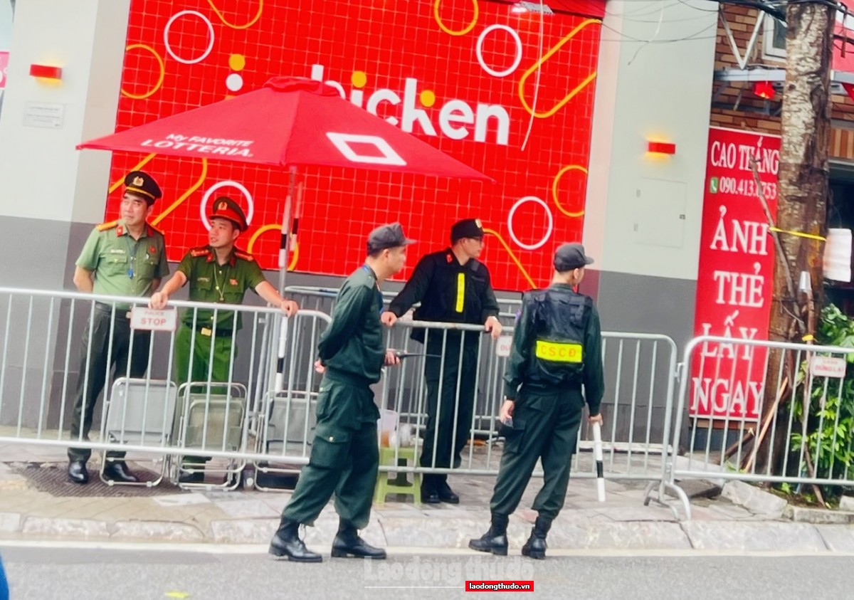 Lực lượng chức năng sẵn sàng đảm bảo an ninh, an toàn trước buổi Lễ sơ duyệt A80