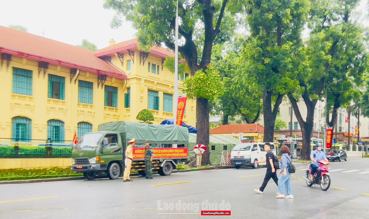 Lực lượng chức năng sẵn sàng đảm bảo an ninh, an toàn trước buổi Lễ sơ duyệt A80