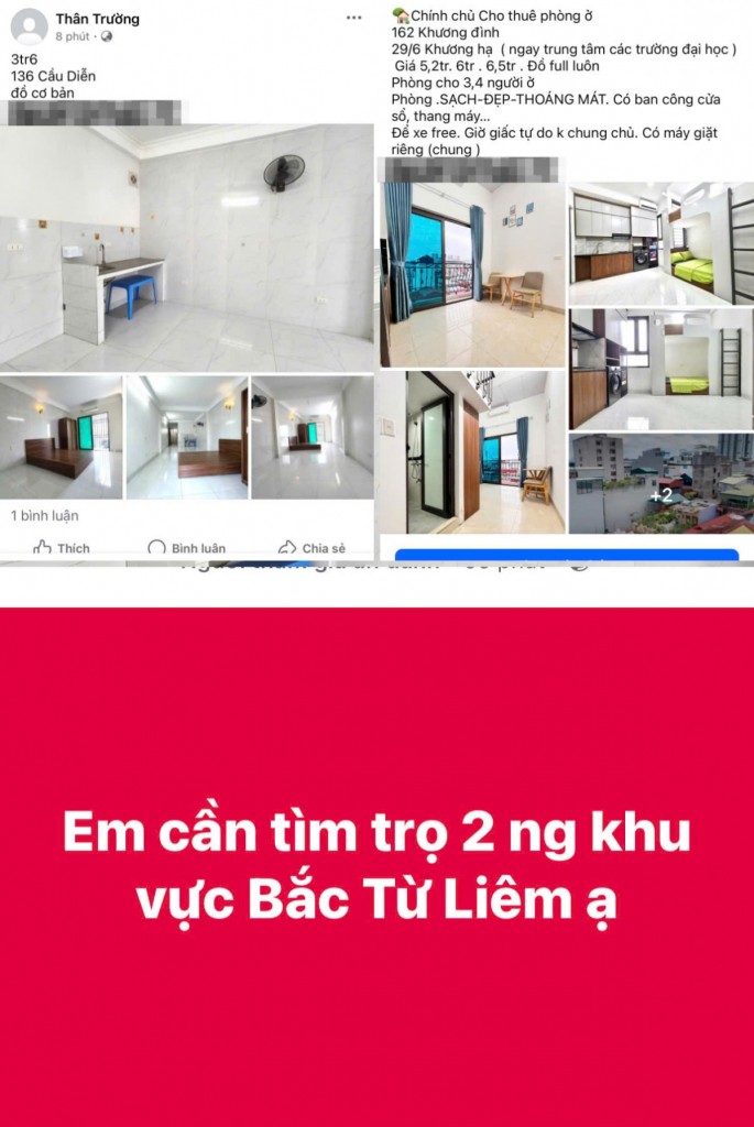Áp lực tìm phòng trọ trước ngày nhập học của tân sinh viên