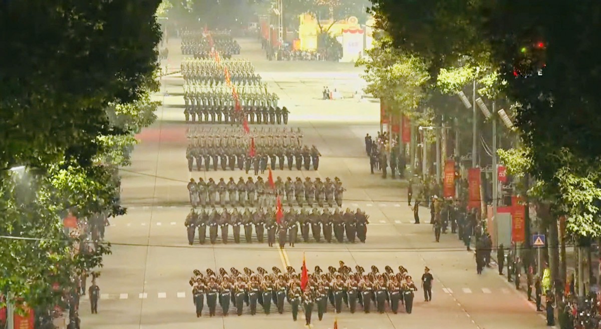 TRỰC TIẾP: Sơ duyệt cấp Nhà nước lễ diễu binh, diễu hành A80