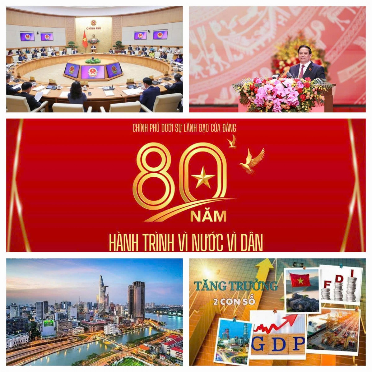 Chính phủ dưới sự lãnh đạo của Đảng - 80 năm hành trình vì nước, vì dân