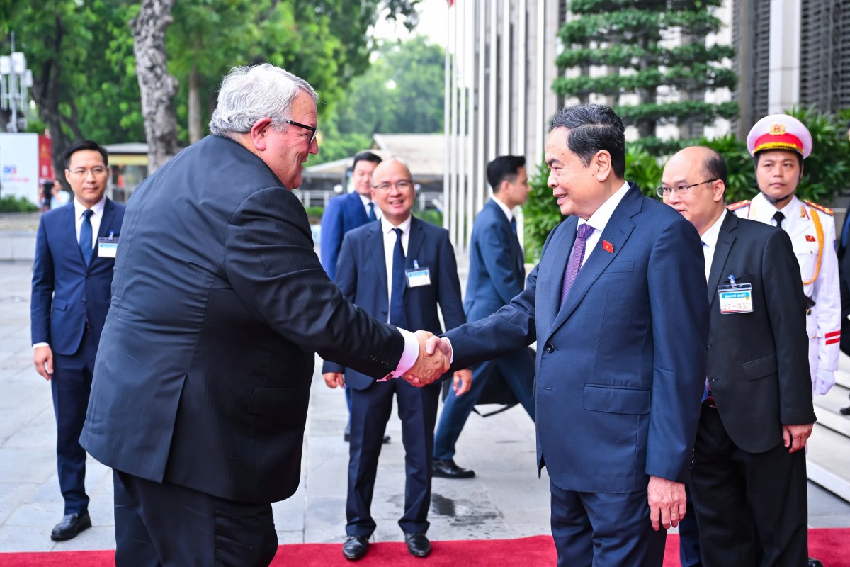 Chủ tịch Quốc hội Trần Thanh Mẫn hội đàm với Chủ tịch Quốc hội New Zealand Gerry Brownlee