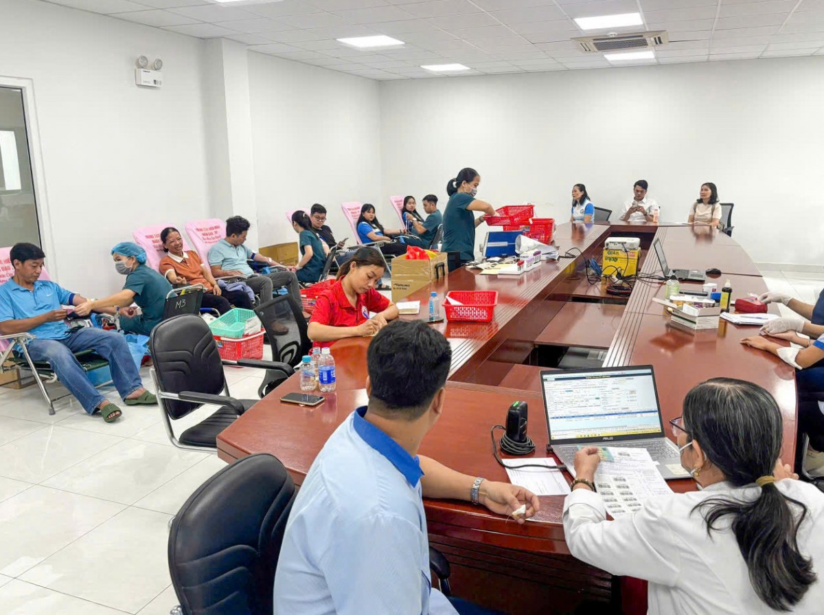 Ngày hội hiến máu tại Van Phuc City chào mừng 80 năm Quốc khánh 2/9