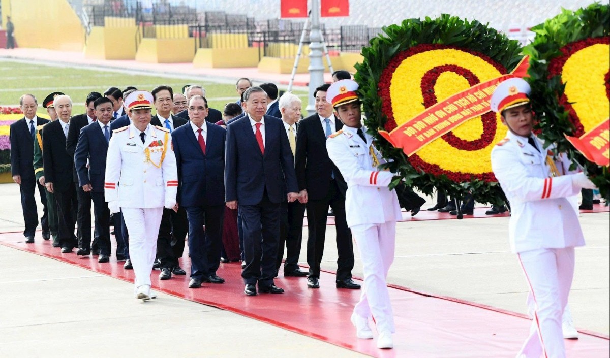 Lãnh đạo Đảng, Nhà nước vào Lăng viếng Chủ tịch Hồ Chí Minh nhân dịp 80 năm Quốc khánh