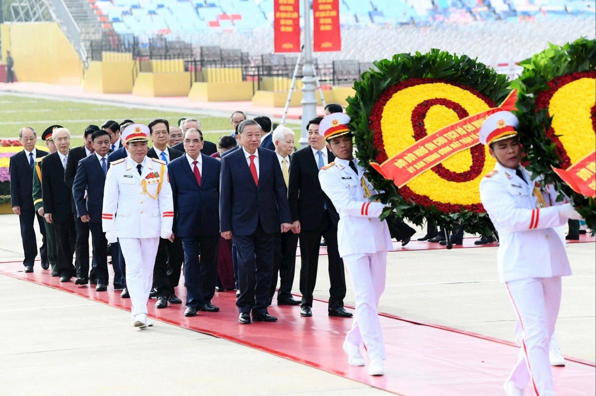 Lãnh đạo Đảng, Nhà nước vào Lăng viếng Chủ tịch Hồ Chí Minh nhân dịp 80 năm Quốc khánh