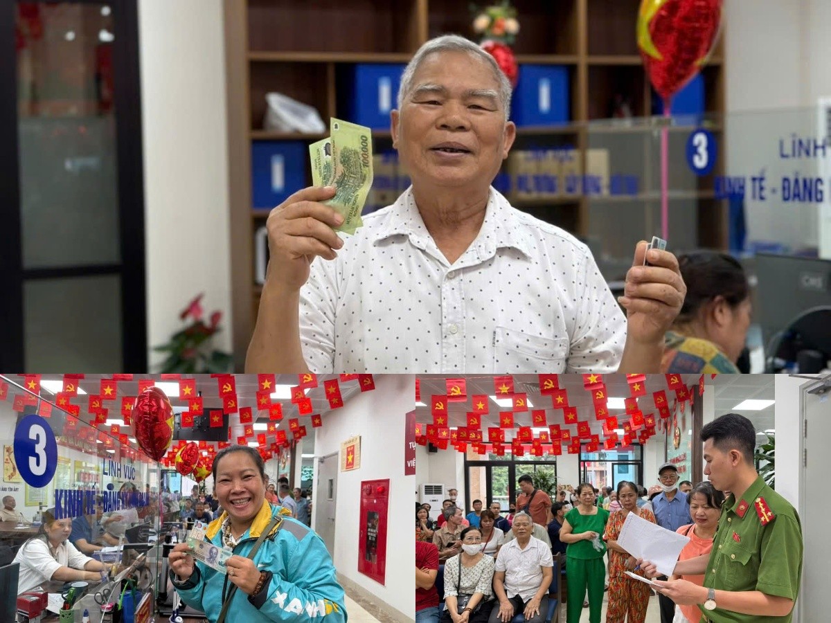 Người dân phường Đống Đa phấn khởi nhận quà nhân kỷ niệm 80 năm Quốc khánh