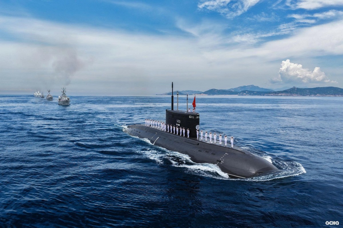 Hình ảnh diễu binh các lực lượng vũ trang trên biển