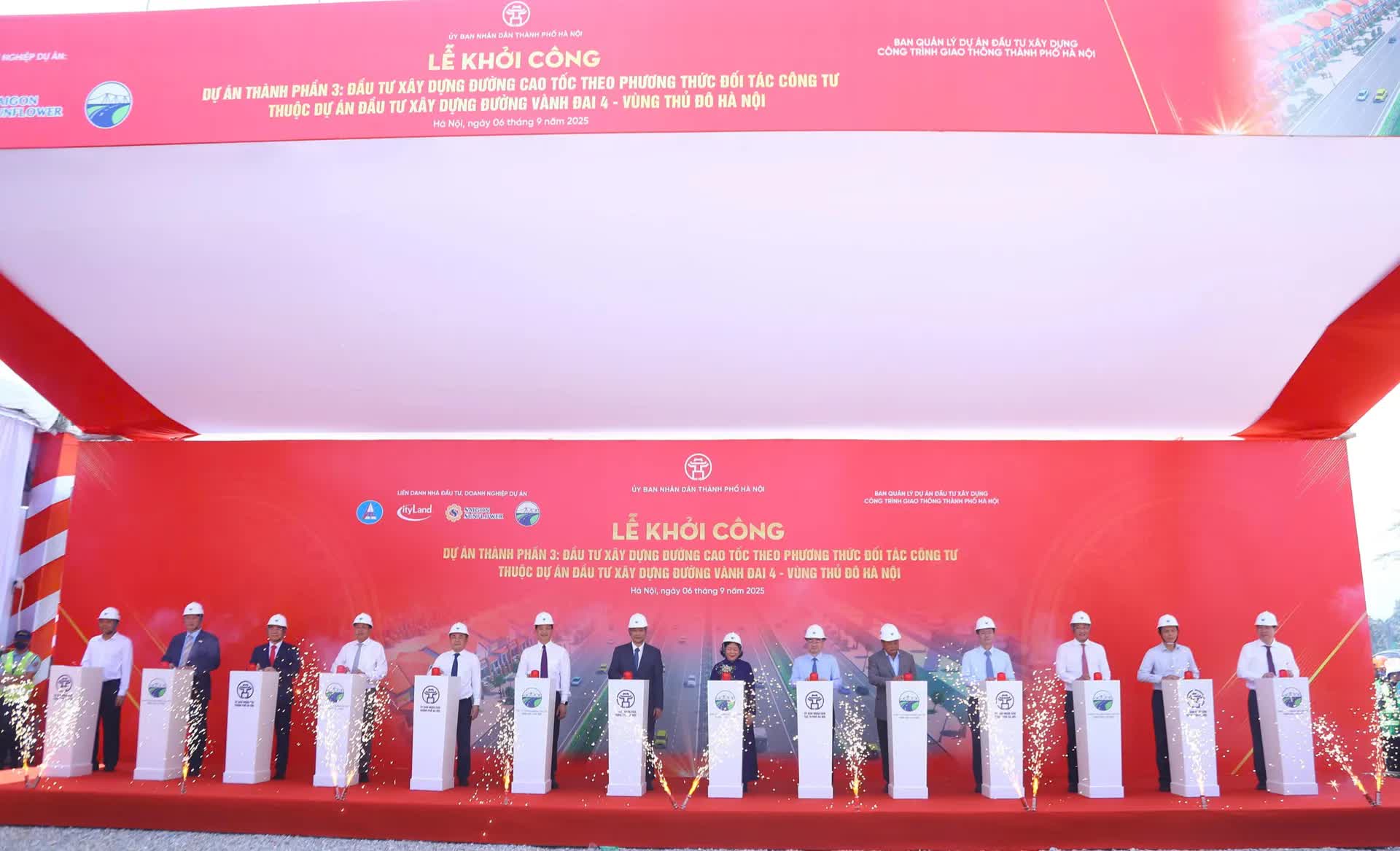 Khởi công tuyến cao tốc thuộc dự án Vành đai 4 - Vùng Thủ đô