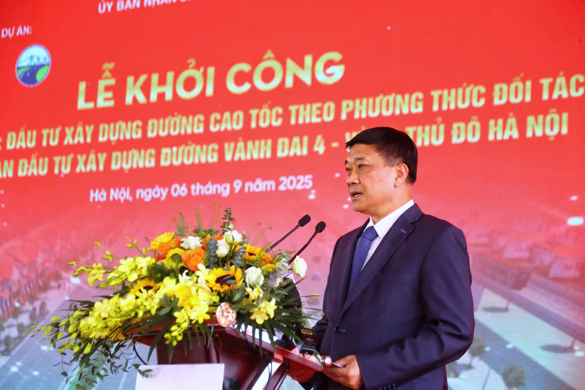 Khởi công tuyến cao tốc thuộc dự án Vành đai 4 - Vùng Thủ đô