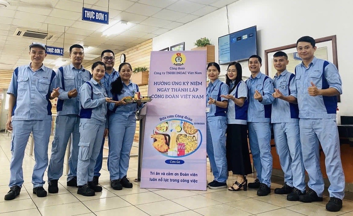 Bữa cơm Công đoàn ấm áp tại Công ty TNHH INOAC Việt Nam