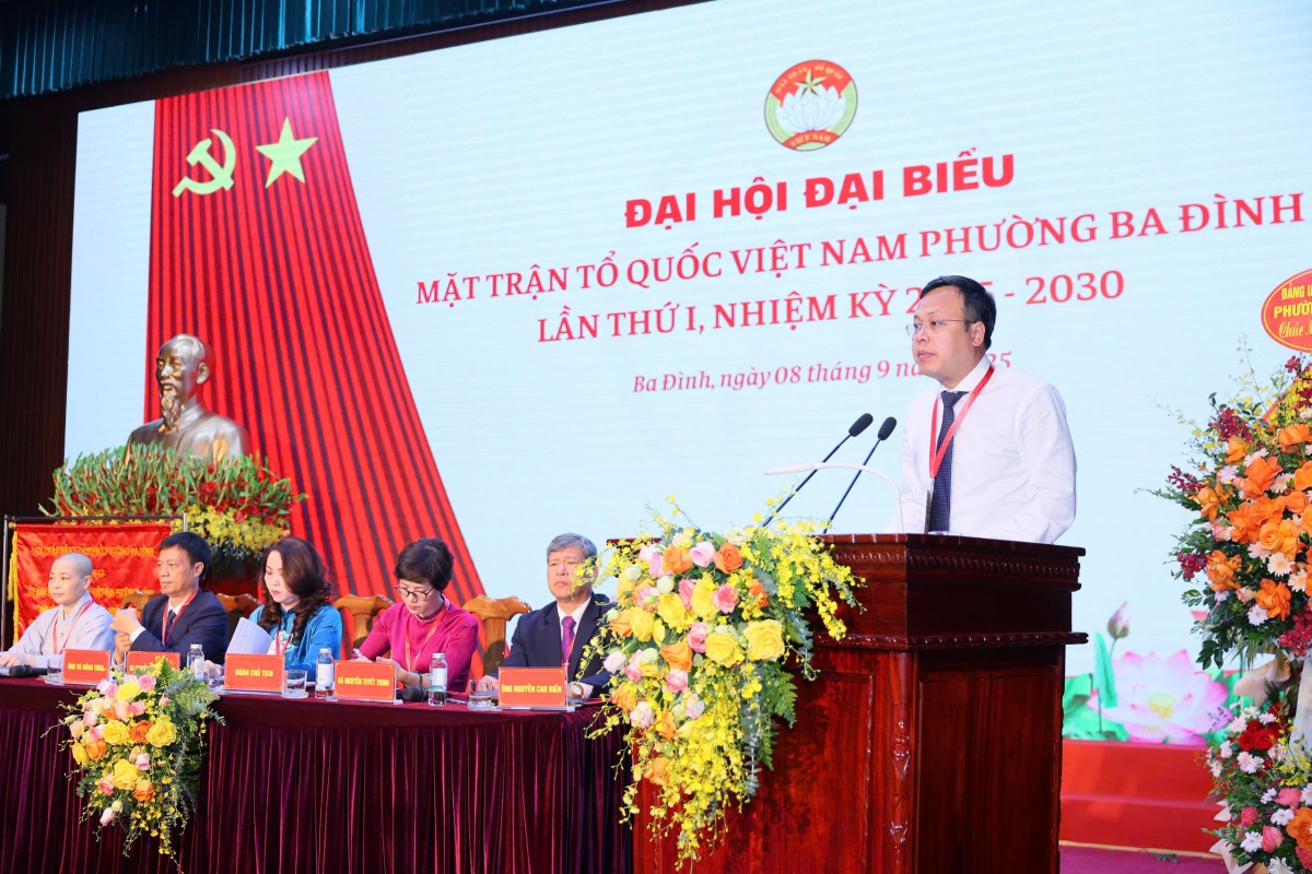 Đại hội MTTQ phường Ba Đình: Đoàn kết, đổi mới vì sự phát triển bền vững