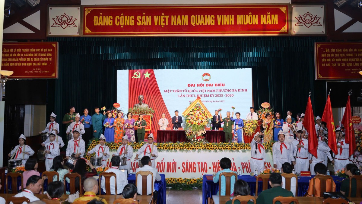 Đại hội MTTQ phường Ba Đình: Đoàn kết, đổi mới vì sự phát triển bền vững