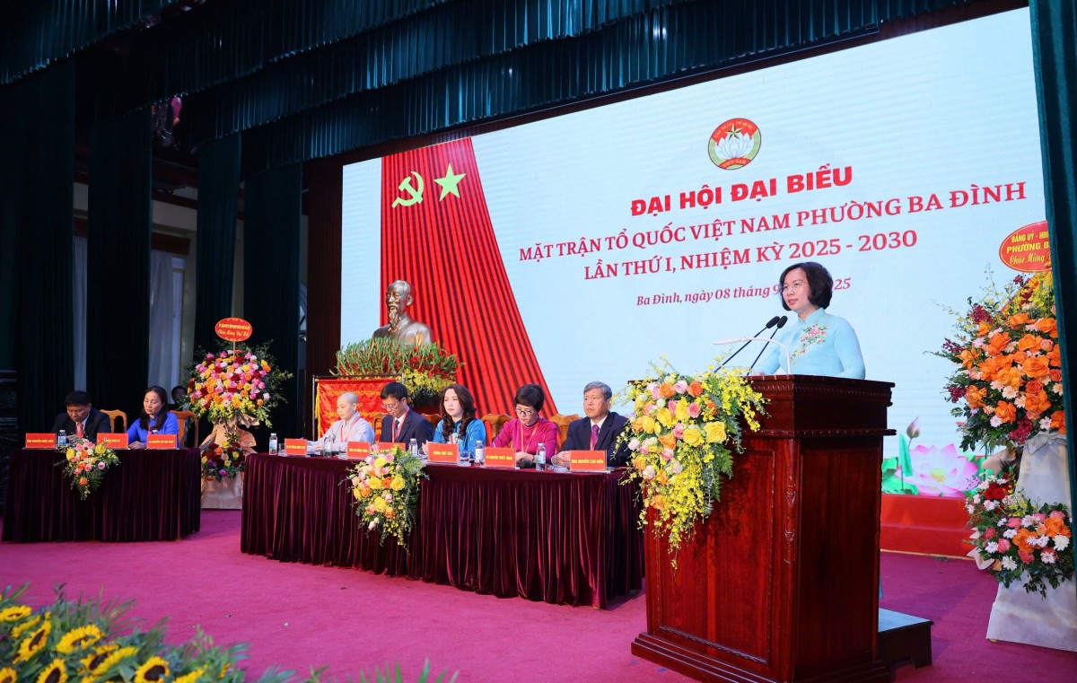 Đại hội MTTQ phường Ba Đình: Đoàn kết, đổi mới vì sự phát triển bền vững