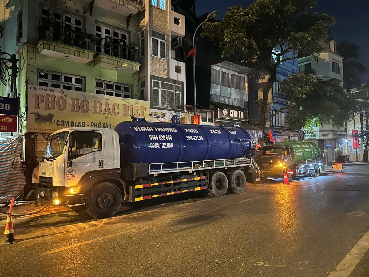 Khắc phục xong sự cố bùn trào khi thi công hầm tuyến metro Nhổn - Ga Hà Nội