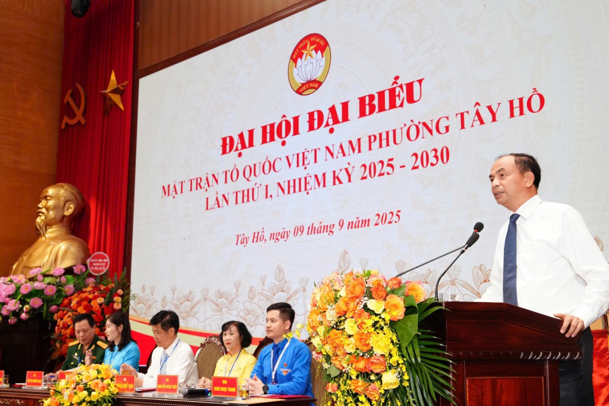 Đại hội đại biểu MTTQ Việt Nam phường Tây Hồ lần thứ I: Đoàn kết, đổi mới và phát triển bền vững