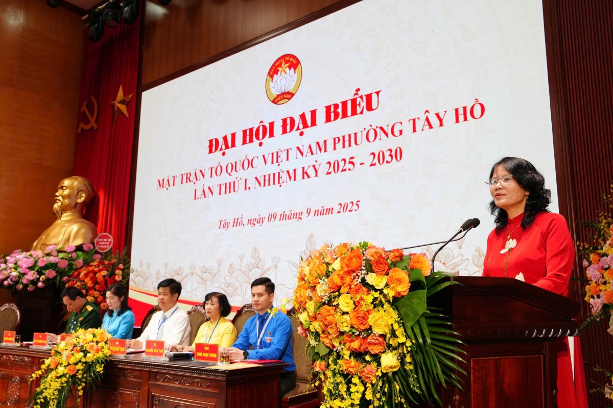 Đại hội đại biểu MTTQ Việt Nam phường Tây Hồ lần thứ I: Đoàn kết, đổi mới và phát triển bền vững