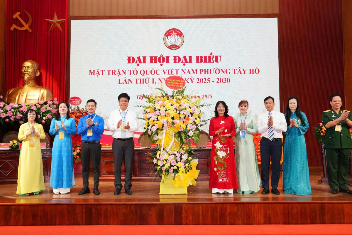 Đại hội đại biểu MTTQ Việt Nam phường Tây Hồ lần thứ I: Đoàn kết, đổi mới và phát triển bền vững