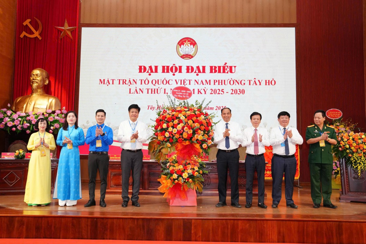 Đại hội đại biểu MTTQ Việt Nam phường Tây Hồ lần thứ I: Đoàn kết, đổi mới và phát triển bền vững
