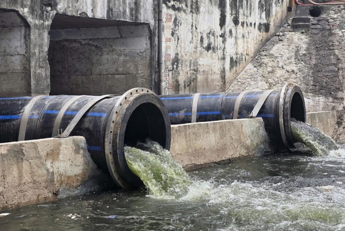 Chính thức dẫn nước hồ Tây vào sông Tô Lịch