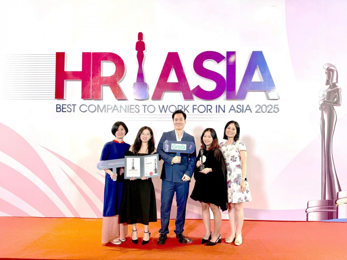 Grab Việt Nam nhận giải thưởng “Nơi làm việc tốt nhất châu Á năm 2025” Grab Việt Nam nhận giải thưởng “Nơi làm việc tốt nhất châu Á năm 2025”