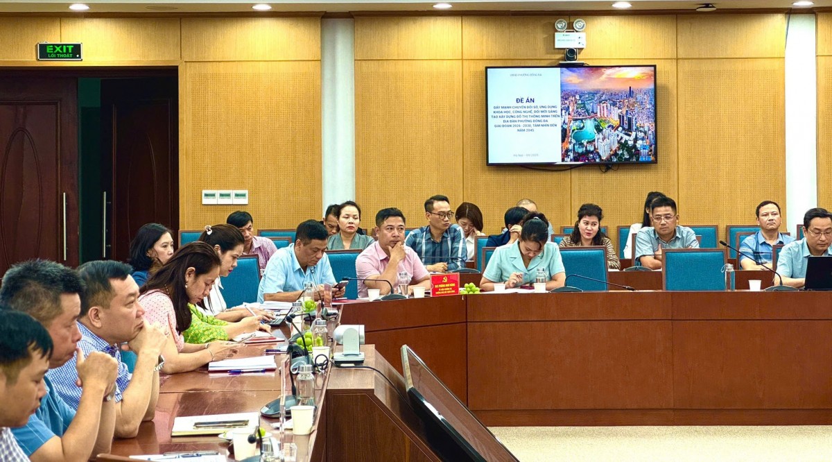 Đống Đa xây dựng Đề án đột phá về chuyển đổi số, hướng tới đô thị kiểu mẫu