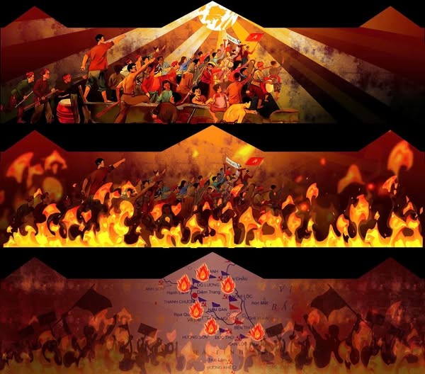 Tái hiện đêm Lửa Xô Viết tại Bảo tàng Nghệ An