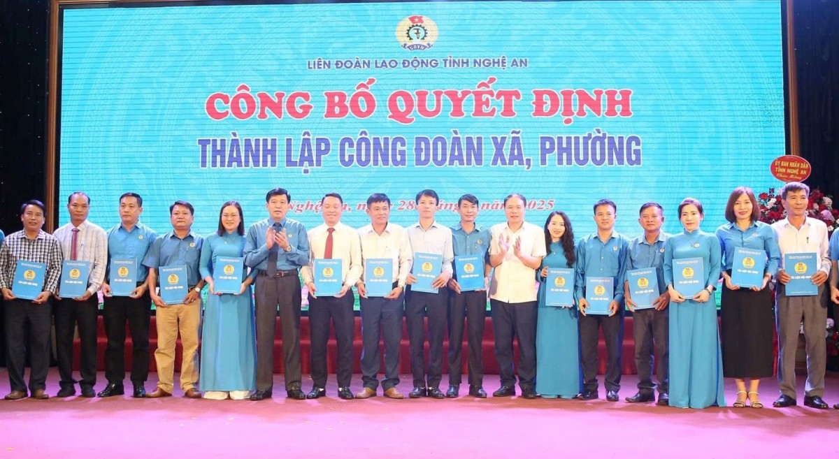Công đoàn Thanh Hoá, Nghệ An, Hà Tĩnh tích cực phát triển đoàn viên, thành lập Công đoàn cơ sở