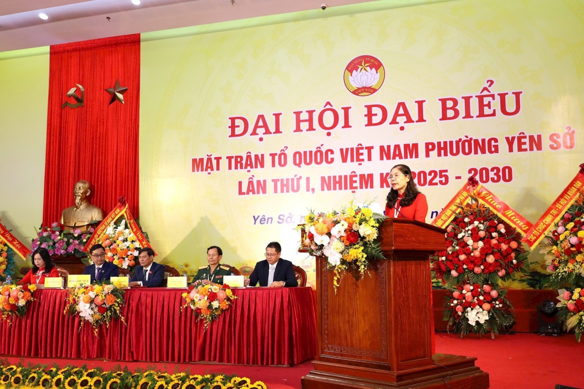 Tổ chức thành công Đại hội MTTQ Việt Nam phường Yên Sở