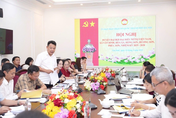 Hoàn thiện các điều kiện để tổ chức Đại hội MTTQ cấp xã theo đúng tiến độ, quy định