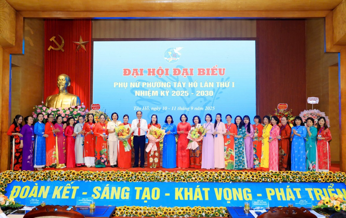 Hội LHPN phường Tây Hồ tổ chức thành công Đại hội đại biểu phụ nữ phường lần thứ I