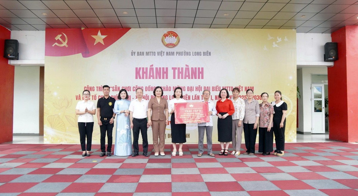 Phường Long Biên khánh thành công trình “Sân chơi cộng đồng”