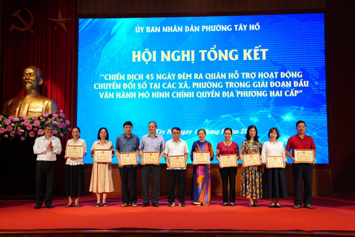 Kết quả chiến dịch 45 ngày đêm chuyển đổi số: Góc nhìn từ phường Tây Hồ