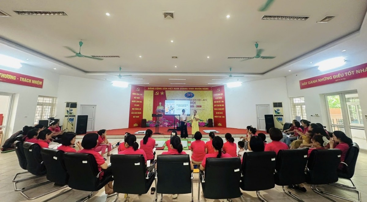 Công đoàn Trường Mầm non Việt - Bun: Đồng hành đổi mới, lan tỏa giá trị nhân văn