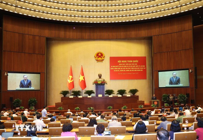 Toàn văn phát biểu của Tổng Bí thư Tô Lâm tại Hội nghị toàn quốc quán triệt 4 Nghị quyết của Bộ Chính trị