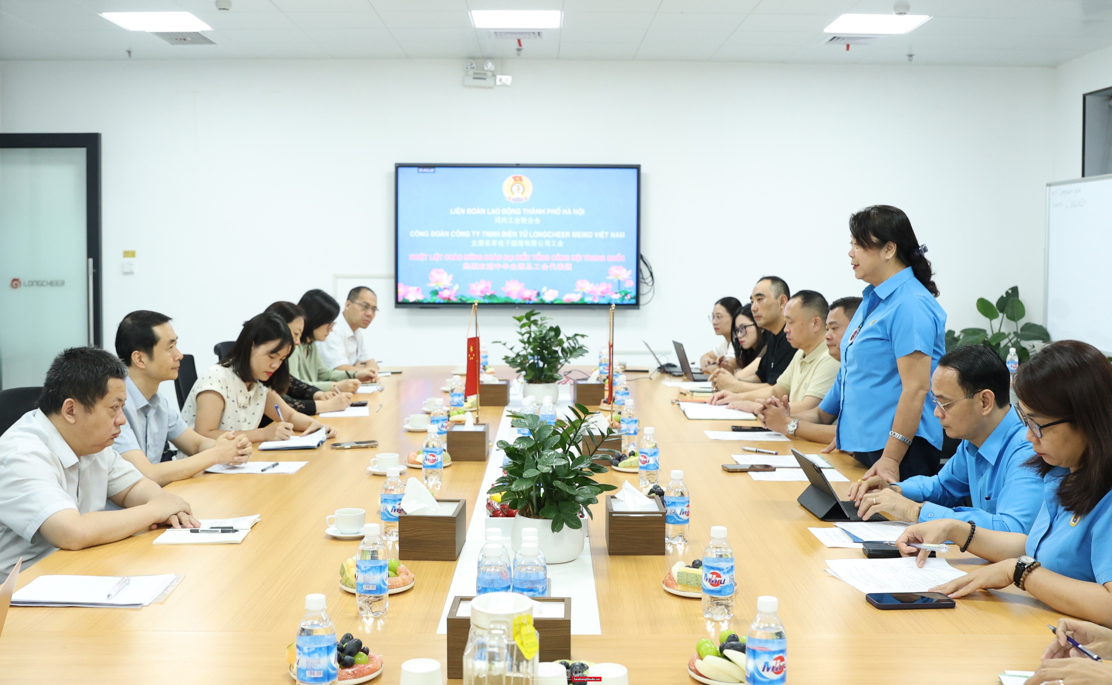 Liên đoàn Lao động thành phố Hà Nội tiếp Đoàn đại biểu Tổng Công hội Trung Quốc