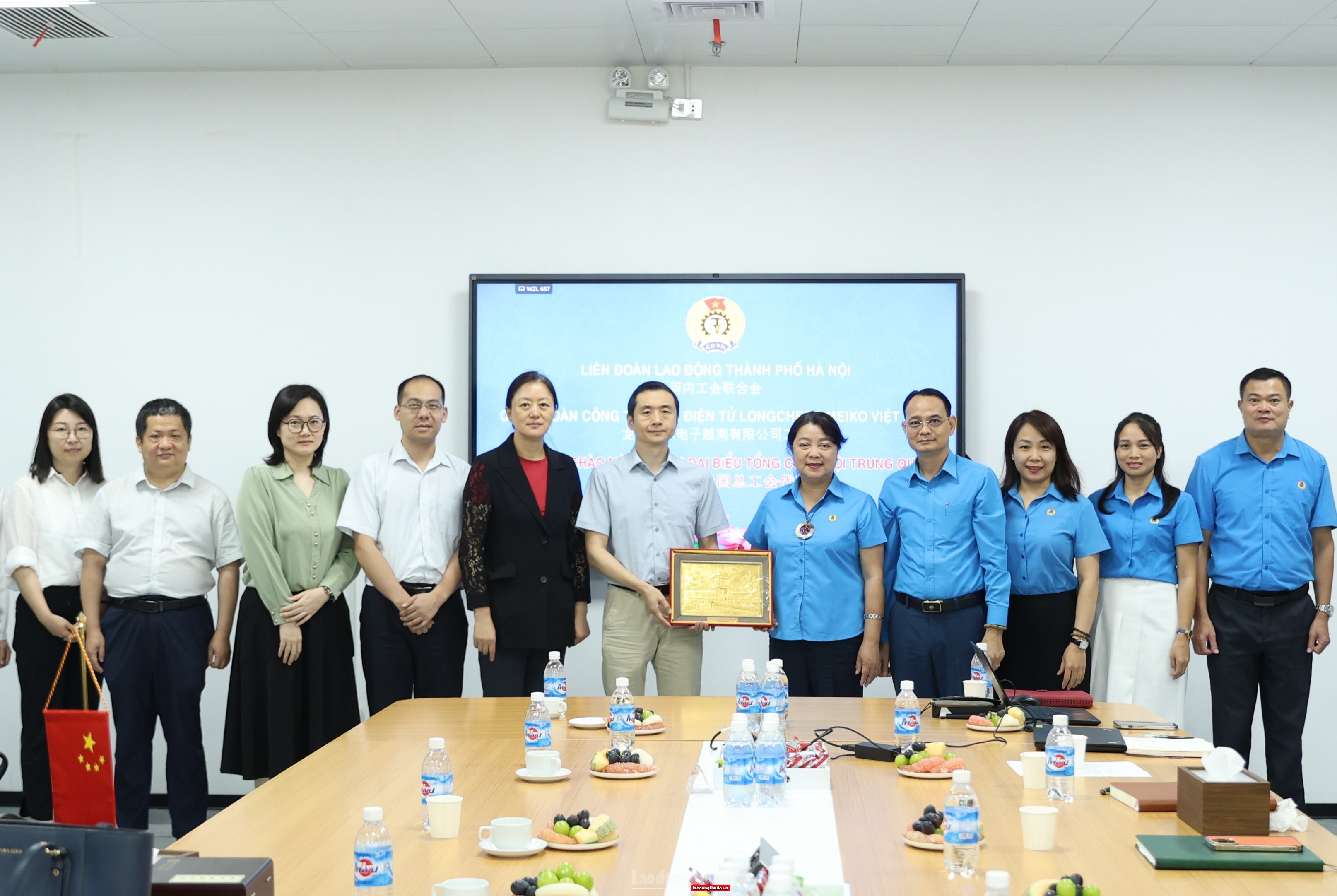 Liên đoàn Lao động thành phố Hà Nội tiếp Đoàn đại biểu Tổng Công hội Trung Quốc