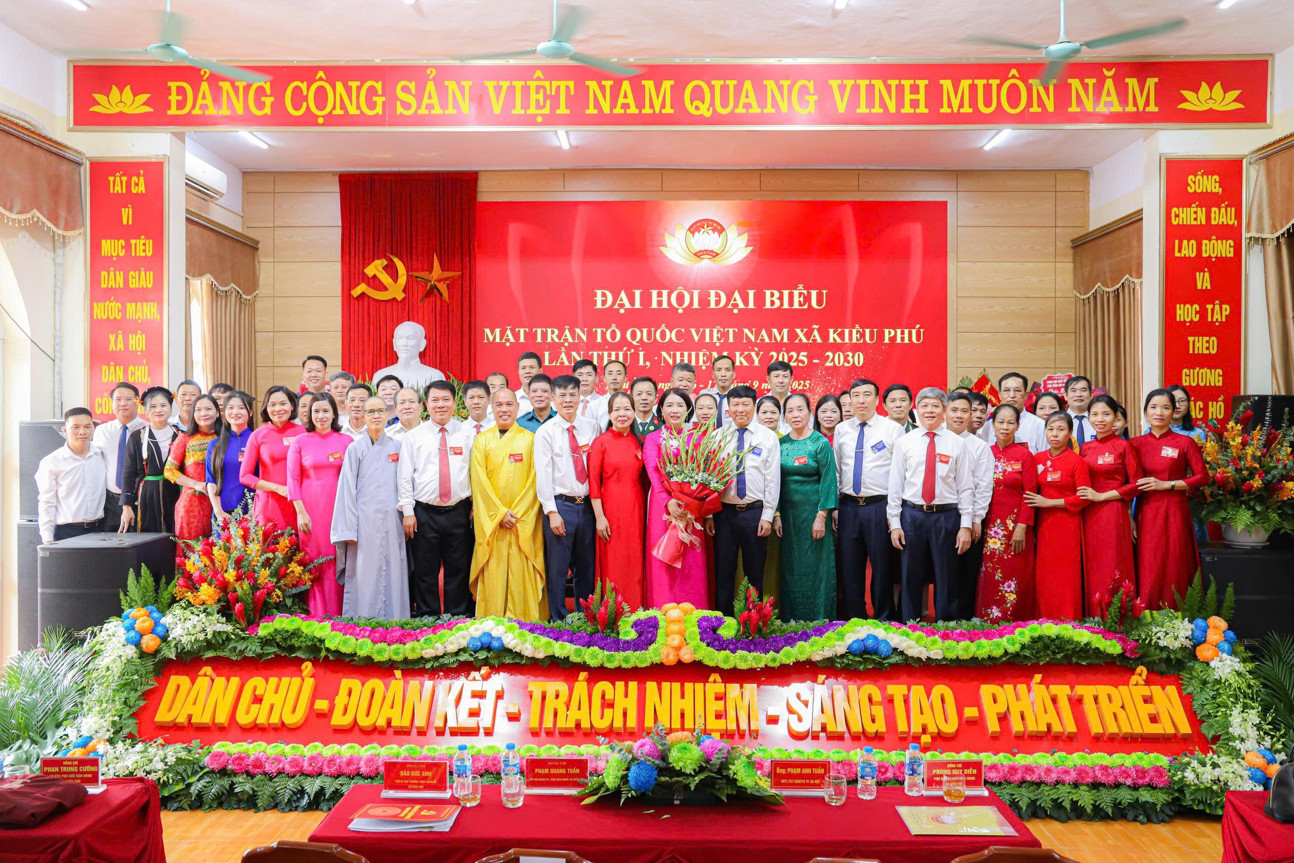 Bà Nguyễn Thị Thu Trang giữ chức Chủ tịch Ủy ban Mặt trận Tổ quốc xã Kiều Phú