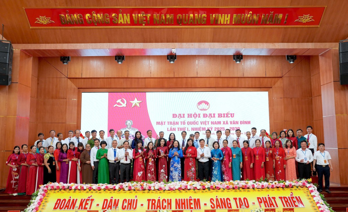 Đại hội Mặt trận Tổ quốc xã Vân Đình: Dấu ấn của khối đại đoàn kết sau sáp nhập