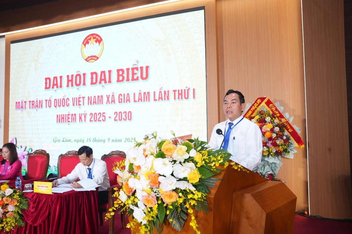 Đồng chí Nguyễn Văn Hợi giữ chức Chủ tịch Ủy ban MTTQ Việt Nam xã Gia Lâm, nhiệm kỳ 2025 - 2030