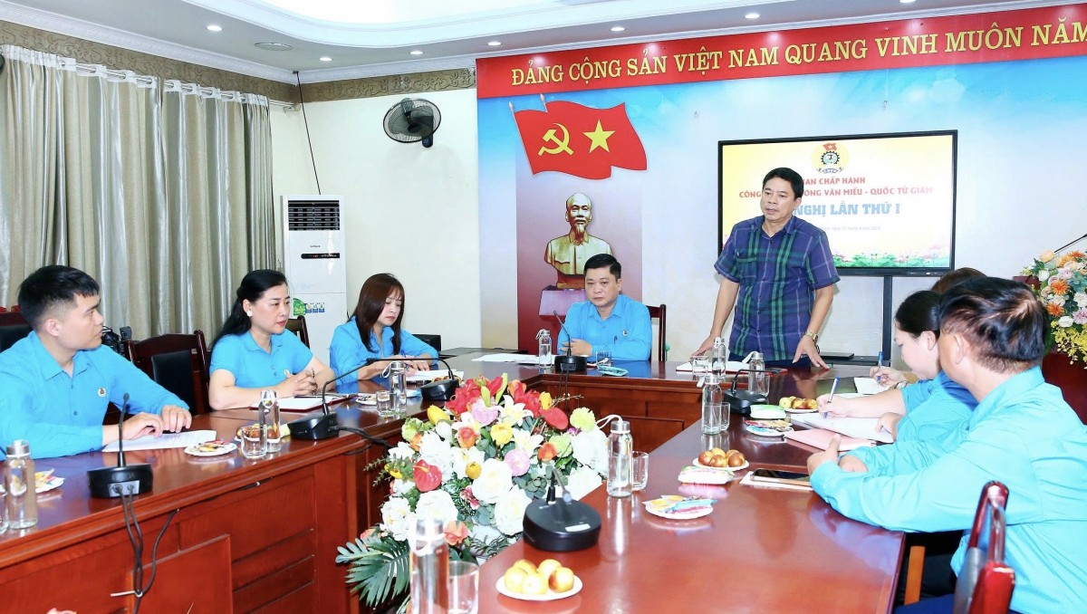 Hội nghị lần thứ nhất Ban Chấp hành Công đoàn phường Văn Miếu - Quốc Tử Giám