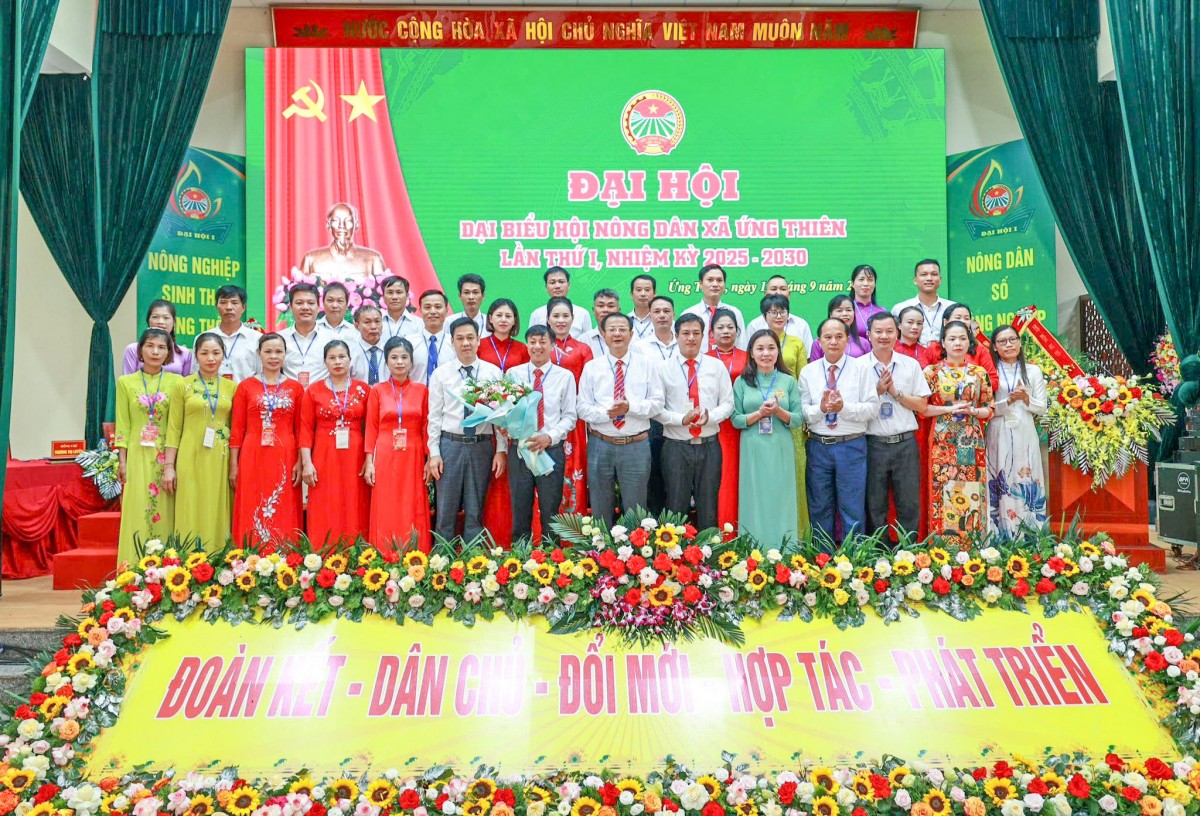 Đại hội Hội Nông dân Ứng Thiên: Đột phá chuyển đổi để kiến tạo nông thôn mới