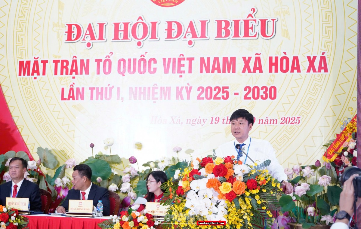 Đồng chí Đặng Đăng Khoa giữ chức Chủ tịch Ủy ban MTTQ Việt Nam xã Hoà Xá, nhiệm kỳ 2025 - 2030